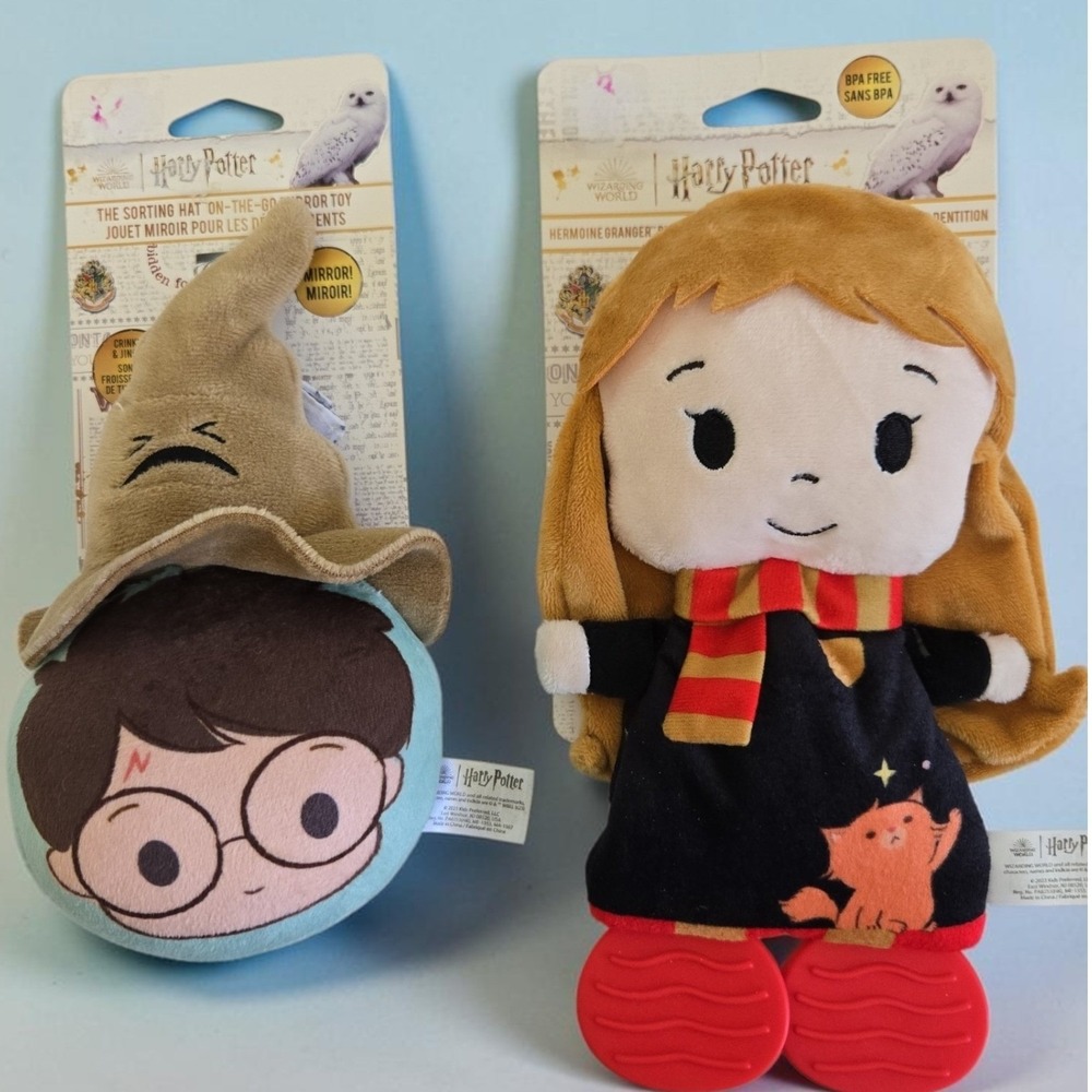 Harry Potter Kids Preferred Hermione Teether & Sorting Hat Mirror Toy Set